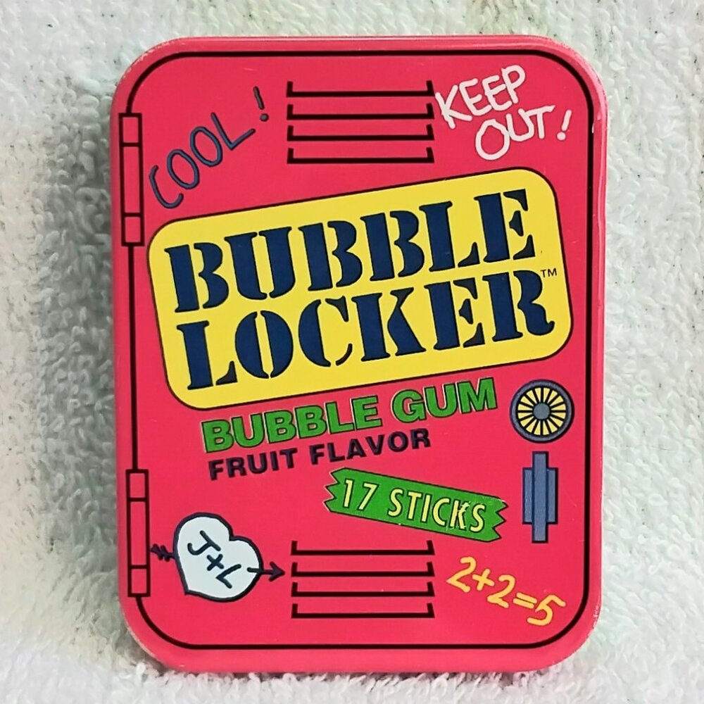 Vintage 90's Bubble Locker Bubble Gum Collector's Tin!!